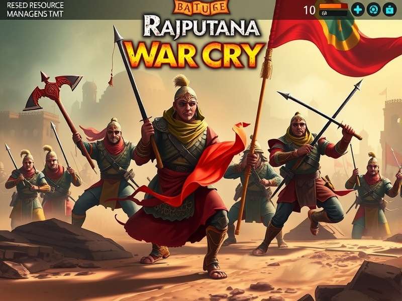 Rajputana War Cry battle scene showing warriors in combat